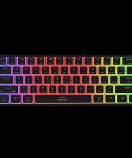 Tastatūra Genesis | THOR 660 G2 | Gaming keyboard | Wireless/Wired | US | Black | 2.4 GHz  Hover
