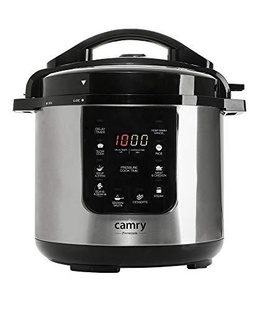 Multivāres katls Camry | Pressure cooker | CR 6409 | 1500 W | Alluminium pot | 6 L | Number of programs 8 | Stainless steel/Black  Hover