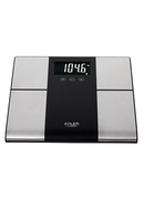 Svari Adler | Bathroom scale with analyzer | AD 8165 | Maximum weight (capacity) 225 kg | Accuracy 100 g | Body Mass Index (BMI) measuring | Stainless steel/Black Hover