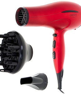 Fēns Camry Hair Dryer CR 2253	 2400 W Number of temperature settings 3 Diffuser nozzle Red  Hover
