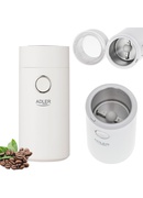  Adler | Coffee grinder | AD4446wg | 150 W | Coffee beans capacity 75 g | Lid safety switch | White Hover