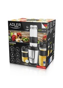 Blenderis Adler | Blender | AD 4081 | Tabletop | 800 W | Jar material BPA Free Plastic | Jar capacity 0.4 + 0.57 L | Ice crushing | Black/Stainless steel