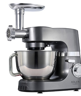 Virtuves kombains Adler | Planetary Food Processor | AD 4221 | 1200 W | Number of speeds 6 | Bowl capacity 7 L | Meat mincer | Steel  Hover