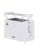 Tosteris Adler | Toaster | AD 3223 | Power 750 W | Number of slots 2 | Housing material Plastic | White