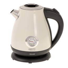 Tējkanna Camry | Kettle with a thermometer | CR 1344 | Electric | 2200 W | 1.7 L | Stainless steel | 360° rotational base | Cream