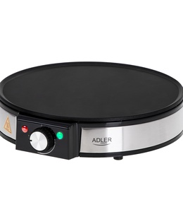  Adler | Crepe Maker | AD 3058 | 1600 W | Number of pastry 1 | Crepe | Stainless Steel/Black  Hover