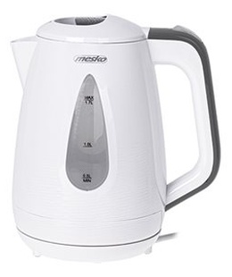 Tējkanna Mesko Kettle | MS 1261g | Electric | 2200 W | 1.7 L | Polypropylene | 360° rotational base | Grey  Hover