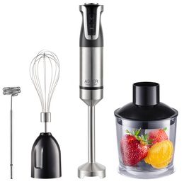 Mikseris Adler | AD 4627 | Hand Blender Set | 1800 W | Number of speeds 20 | Turbo mode | Chopper | Stainless Steel/Black