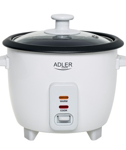 Multivāres katls Adler Rice Cooker | AD 6418 | 300 W | 0.6 L | Number of programs 2 | White  Hover