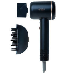 Fēns Adler Hair Dryer | AD 2270 SUPERSPEED | 1600 W | Number of temperature settings 3 | Ionic function | Diffuser nozzle | Black  Hover