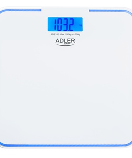 Svari Adler | Bathroom Scale | AD 8183 | Maximum weight (capacity) 180 kg | Accuracy 100 g | White  Hover