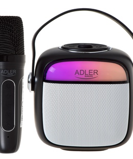  Adler Karaoke Speaker With Microphone | AD 1199B | Bluetooth | Black | Portable | Wireless connection  Hover