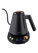 Tējkanna Adler Kettle | AD 1349 | Electric | 1100 W | 1 L | Stainless steel | 360° rotational base | Black/Gold