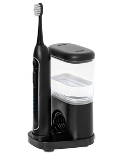 Birste Adler 2-in-1 Water Flossing Sonic Brush | AD 2180b | Rechargeable | For adults | Number of brush heads included 2 | Number of teeth brushing modes 1 | Black  Hover