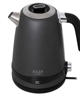 Tējkanna Adler Kettle | AD 1295g SS | Electric | 2200 W | 1.7 L | Stainless Steel | 360° rotational base | Grey  Hover