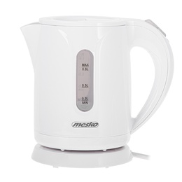 Tējkanna Mesko Kettle | MS 1376 | Electric | 850 W | 0.8 L | Plastic | 360° rotational base | White