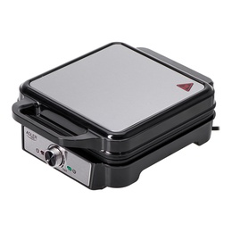  Adler Waffle Maker | AD 3083 | 1800 W | Number of pastry 4 | Belgium | Silver/Black