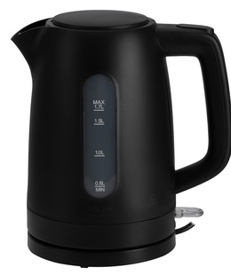 Tējkanna Adler Kettle | AD 1379b | Electric | 2200 W | 1.7 L | Polypropylene | 360° rotational base | Black  Hover