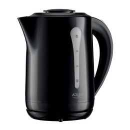 Tējkanna Adler Kettle | AD 1244 | Electric | 1850 W | 2.5 L | Plastic | 360° rotational base | Black