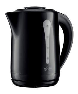 Tējkanna Adler Kettle | AD 1244 | Electric | 1850 W | 2.5 L | Plastic | 360° rotational base | Black  Hover
