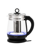 Tējkanna Adler Kettle | AD 1299 | Electric | 2200 W | 1.5 L | Glass | 360° rotational base | Black