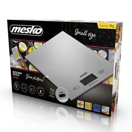 Svari Mesko | Kitchen Scales | MS 3145 | Maximum weight (capacity) 5 kg | Graduation 1 g | Display type LCD | Silver