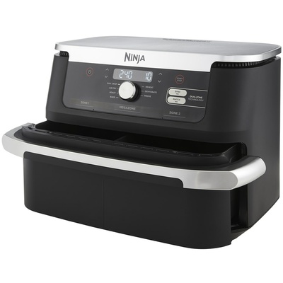  NINJA | Double Air Fryer | AF500EU Foodi FlexDrawer | Power 2470 W | Capacity 10.4 L | Black