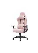  Onex Short Pile Linen; Metal; Nylon base | Gaming Chairs | STC Snug L Series | Pink Hover