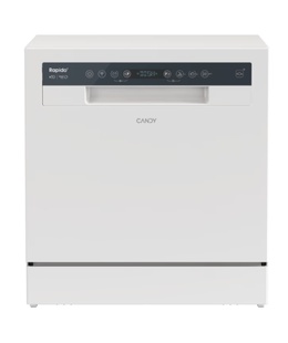 Trauku mazgājamā mašīna Dishwasher | CP 8F9FFW | Free-standing | Width 55 cm | Number of place settings 8 | Number of programs 8 | Energy efficiency class F | Display | White  Hover