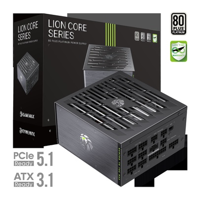  Gamemax PSU | LION CORE 1200P | 1200 W | Platinum | Full Modular
