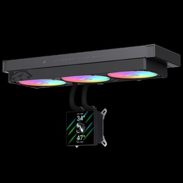  Gamemax CPU Liquid Cooler | GLACIER 360 LCD BK | Intel