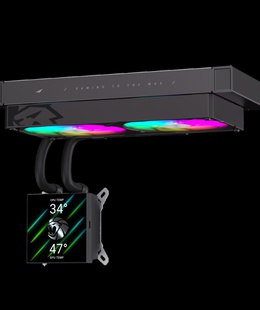  Gamemax CPU Liquid Cooler | GLACIER 240 LCD BK | Intel  Hover