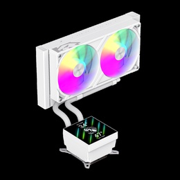  Gamemax CPU Liquid Cooler | GLACIER 240 LCD WH | Intel