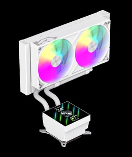  Gamemax CPU Liquid Cooler | GLACIER 240 LCD WH | Intel  Hover