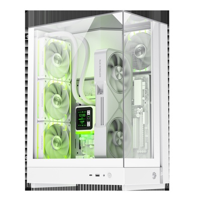  Gamemax Case | T20 WH | White | M-ATX | Power supply included No