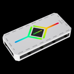  Gamemax | V4.0 ARGB PWM HUB WT | Hub for Gaming Chassis