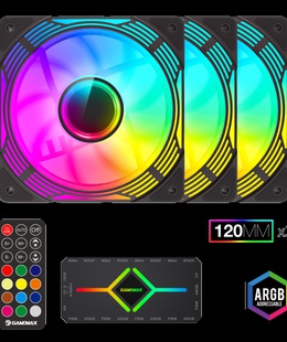  Gamemax Case Fan | KF300 BK | Black  Hover