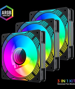  Gamemax Case Fan | KF300R BK | Black  Hover