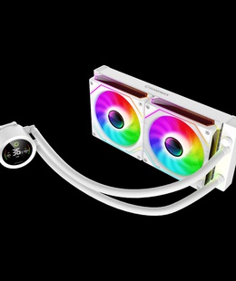  Gamemax CPU Liquid Cooler | ICEBURG 240 DIGITAL WH | White  Hover