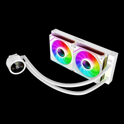  Gamemax CPU Liquid Cooler | ICEBURG 240 DIGITAL WH | White