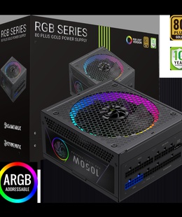  Gamemax PSU | RGB 1050G | 1050 W | Gold | Full Modular  Hover