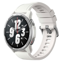 Viedpulksteni Xiaomi S1 Active GL Smart watch NFC GPS (satellite) AMOLED Touchscreen Activity monitoring 24/7 Waterproof Bluetooth Wi-Fi Moon White