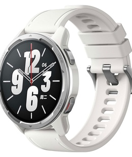 Viedpulksteni Xiaomi S1 Active GL Smart watch NFC GPS (satellite) AMOLED Touchscreen Activity monitoring 24/7 Waterproof Bluetooth Wi-Fi Moon White  Hover