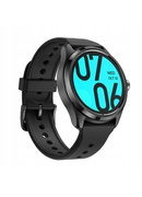 Viedpulksteni TicWatch 1.43 Smart watch NFC GPS (satellite) OLED Touchscreen Heart rate monitor Activity monitoring 24/7 Waterproof Bluetooth Wi-Fi Black
