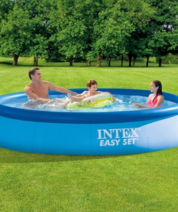  Intex Easy Set Pool with Filter Pump Blue  Hover