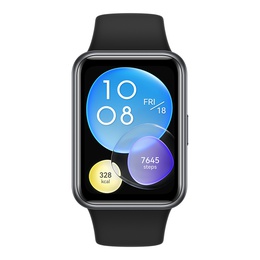 Viedpulksteni Huawei Watch Fit 2 Active Edition Smart watch GPS (satellite) AMOLED Touchscreen 1.74” Waterproof Bluetooth Midnight Black
