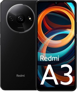Telefons Xiaomi | Redmi | A3 | Redmi A3 (Midnight Black) Dual SIM 6.71 IPS LCD 720x1600/2.2GHz&1.6GHz/64GB/3GB RAM/Android 14/microSDXC/WiFi  Hover