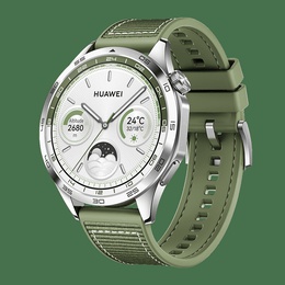 Viedpulksteni GT 4 | 4 | Smart watch | GPS (satellite) | AMOLED | 46 mm | 46mm | Waterproof | Green Woven