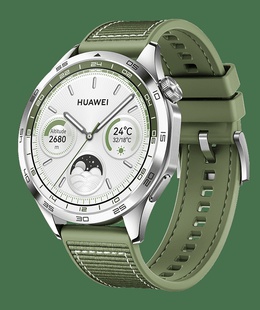 Viedpulksteni GT 4 | 4 | Smart watch | GPS (satellite) | AMOLED | 46 mm | 46mm | Waterproof | Green Woven  Hover