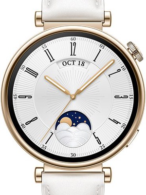Viedpulksteni GT 4 (41mm) | Smart watch | GPS (satellite) | AMOLED | 1.32″ | Waterproof | White  Hover